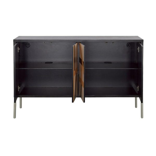 Mid-Century Modern Four Door Credenza  |  Accent Cabinets Accent Cabinets Accent Cabinets