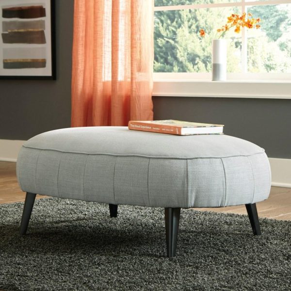 Mid-Century Modern Oversized Accent Ottoman  |  Ottomans Living Room Ottomans