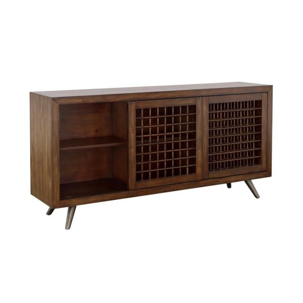 Mid-Century Modern Three Sliding Door Credenza  |  Accent Cabinets Accent Cabinets Accent Cabinets