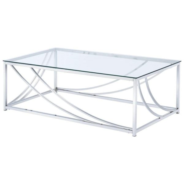 Modern Glass Top Cocktail Table  |  Coffee Tables Coffee Tables Coffee Tables