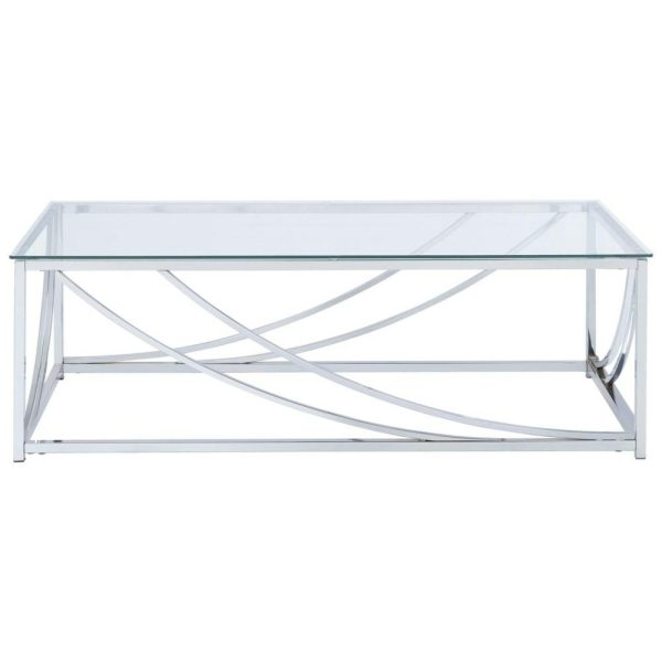 Modern Glass Top Cocktail Table  |  Coffee Tables Coffee Tables Coffee Tables