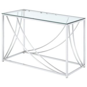 Modern Glass Top Sofa Table  |  Sofa Tables Living Room Sofa Tables