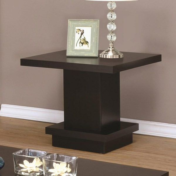 Modern Pedestal End Table  |  End & Side Tables End & Side Tables End & Side Tables