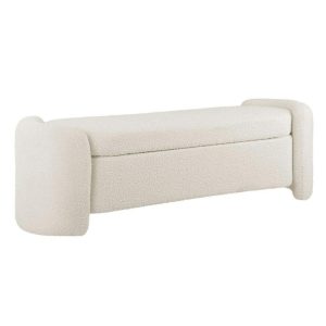 Nebula Boucle Upholstered Bench  |  Benches Benches Benches