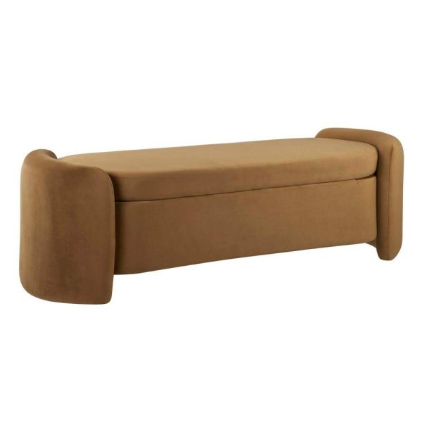 Nebula Upholstered Performance Velvet Bench  |  Benches Benches Benches