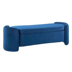 Nebula Upholstered Performance Velvet Bench  |  Benches Benches Benches