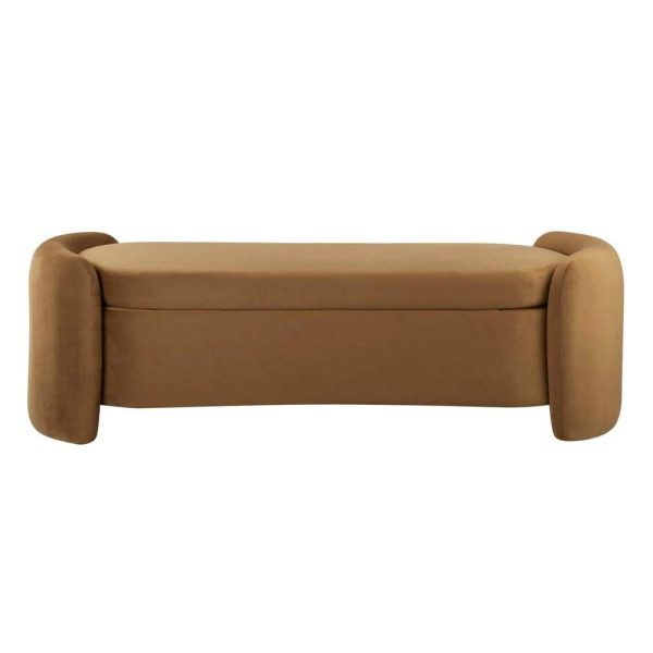 Nebula Upholstered Performance Velvet Bench  |  Benches Benches Benches