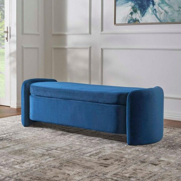 Nebula Upholstered Performance Velvet Bench  |  Benches Benches Benches