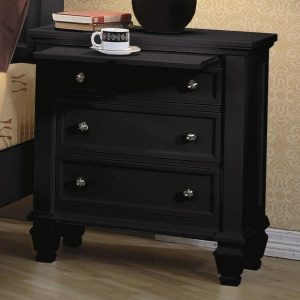 Night Stand With 3 Drawers  |  Nightstands Bedroom Nightstands