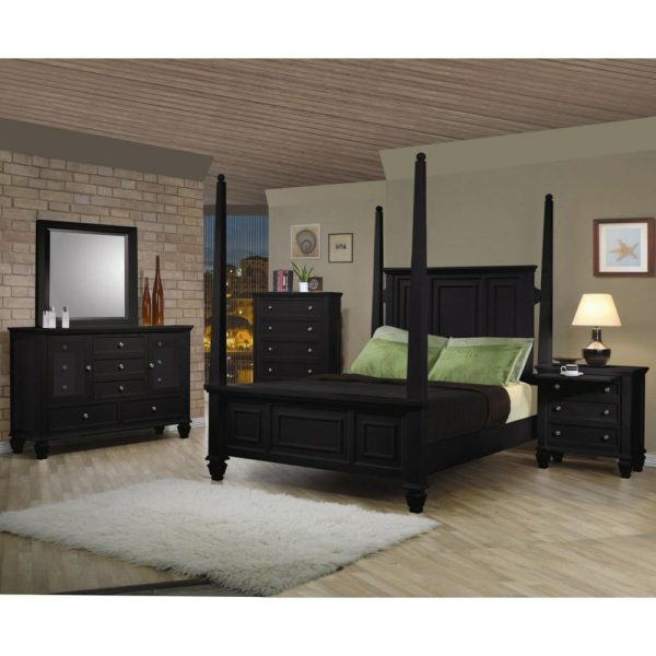 Night Stand With 3 Drawers  |  Nightstands Bedroom Nightstands