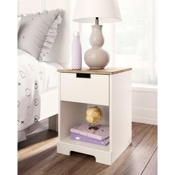 Nightstand With 1 Drawer And 1 Shelf  |  Nightstands Bedroom Nightstands