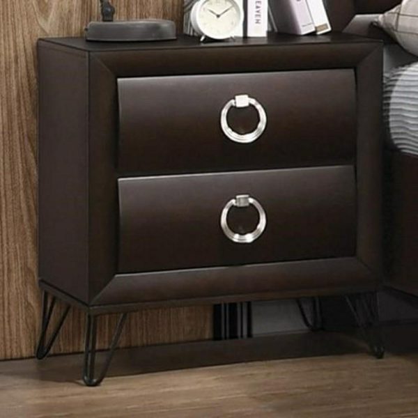 Nightstand With Hairpin Legs  |  Nightstands Bedroom Nightstands