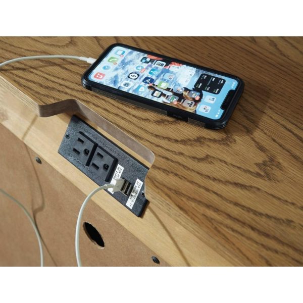 Nightstand With Usb Charging And Power Outlet  |  Nightstands Bedroom Nightstands