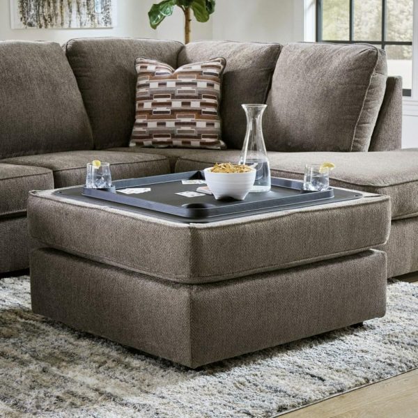 Ottoman With Storage And Flip Top Tray  |  Ottomans Living Room Ottomans