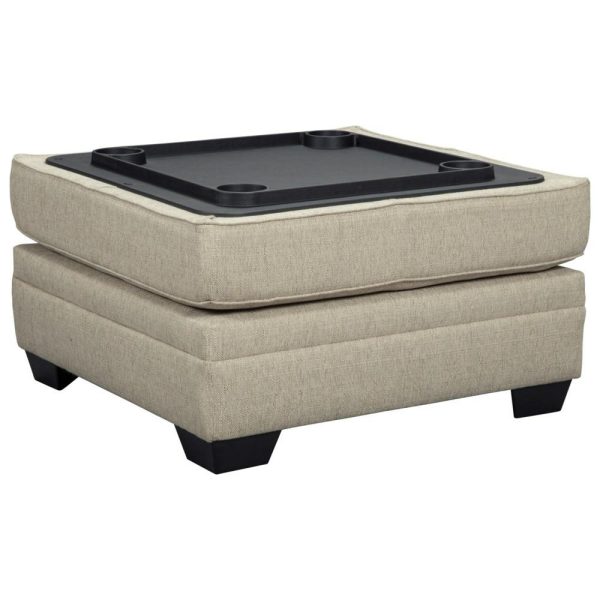 Ottoman With Storage And Reversible Cushion With Tray Top  |  Ottomans Living Room Ottomans