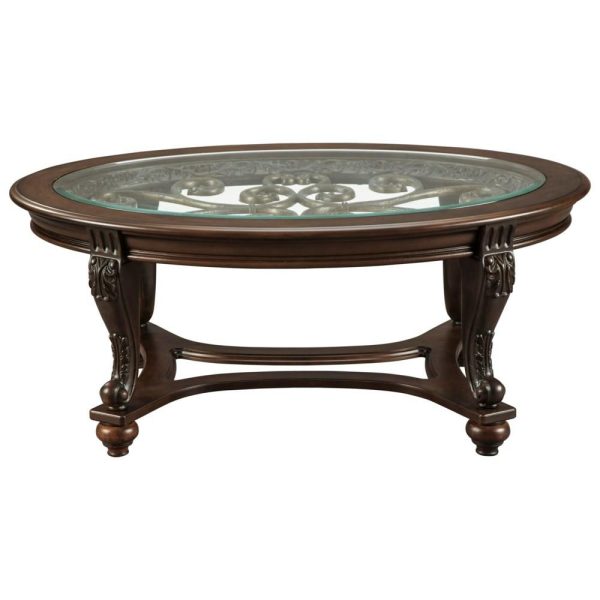 Oval Cocktail Table With Glass Top  |  Coffee Tables Coffee Tables Coffee Tables