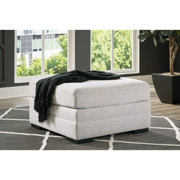 Oversized Accent Ottoman In Performance Fabric  |  Ottomans Living Room Ottomans