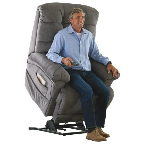 Power Lift Lay Flat Recliner W/ Dual Motor/ Extended Ottoman/ Zero Gravity Trendelenburg Recline/ Heat/Massage  |  Lift Chairs Lift Chairs Graphite 1792-28-2792-28