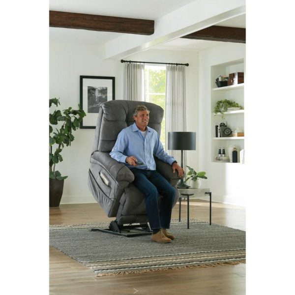 Power Lift Lay Flat Recliner W/ Dual Motor/ Extended Ottoman/ Zero Gravity Trendelenburg Recline/ Heat/Massage  |  Lift Chairs Lift Chairs Graphite 1792-28-2792-28