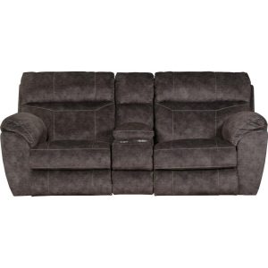 Power Reclining Console Loveseat With Adj Lumbar Support  |  Reclining Loveseats Living Room Reclining Loveseats