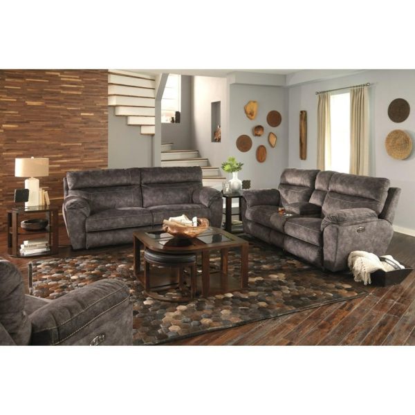 Power Reclining Console Loveseat With Adj Lumbar Support  |  Reclining Loveseats Living Room Reclining Loveseats