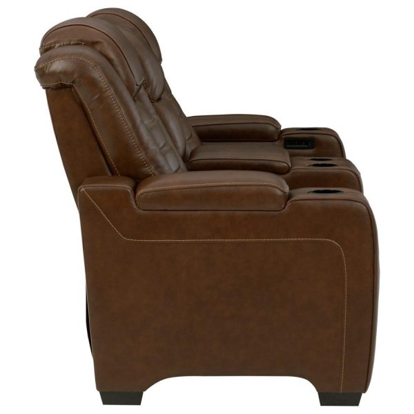 Power Reclining Loveseat With Adjustable Headrest And Built-In Massage And Heat Features  |  Reclining Loveseats Living Room Reclining Loveseats