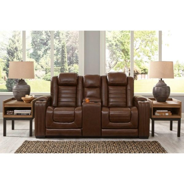 Power Reclining Loveseat With Adjustable Headrest And Built-In Massage And Heat Features  |  Reclining Loveseats Living Room Reclining Loveseats