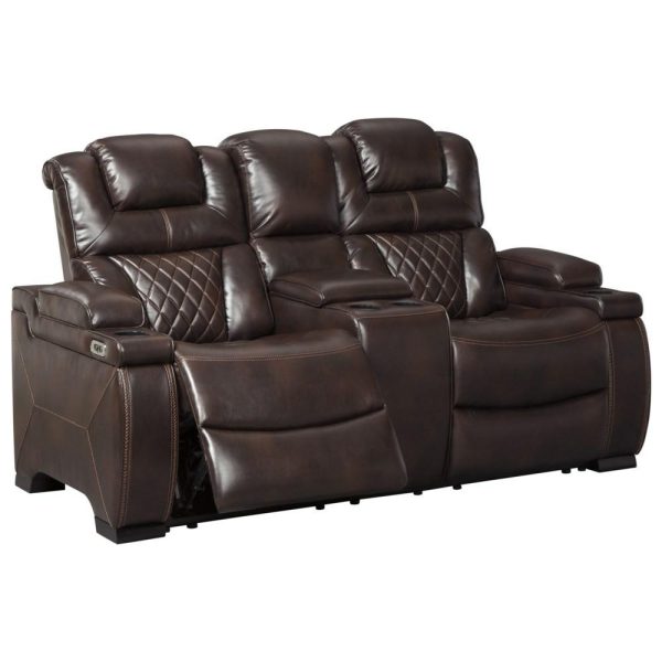 Power Reclining Loveseat With Adjustable Headrest  |  Reclining Loveseats Living Room Reclining Loveseats