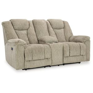 Power Reclining Loveseat With Console And Adjustable Headrests  |  Reclining Loveseats Living Room Reclining Loveseats