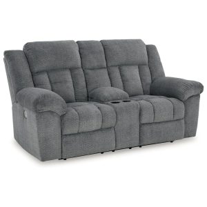 Power Reclining Loveseat With Console And Adjustable Headrests  |  Reclining Loveseats Living Room Reclining Loveseats