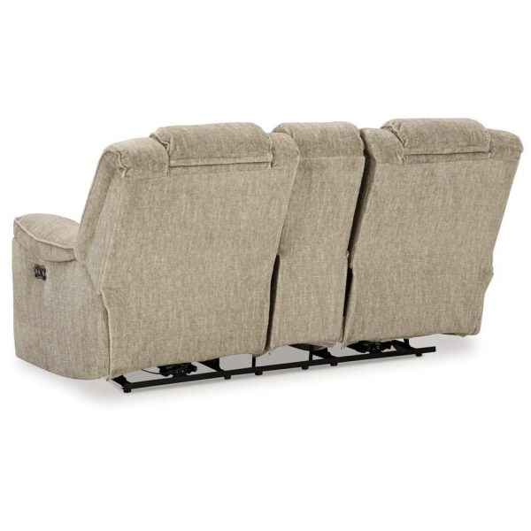 Power Reclining Loveseat With Console And Adjustable Headrests  |  Reclining Loveseats Living Room Reclining Loveseats