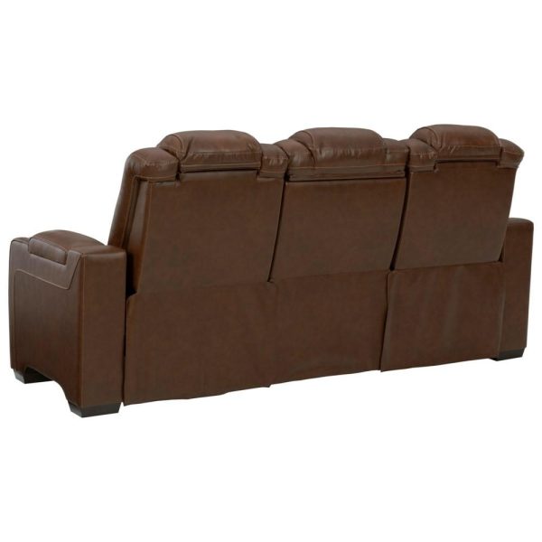 Power Reclining Sofa With Adjustable Headrest And Built-In Heat And Massage Features  |  Sofas Living Room Sofas