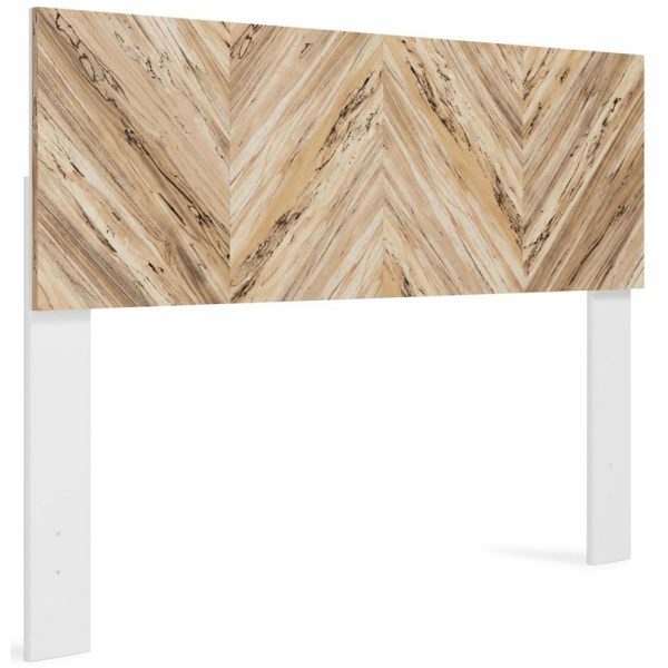 Queen Panel Headboard In Chevron Pattern  |  Headboards Bedroom Headboards