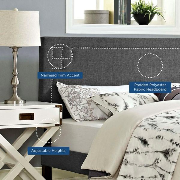 Queen Upholstered Fabric Headboard  |  Headboards Bedroom Headboards