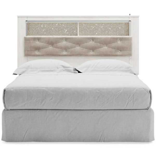 Queen Upholstered Panel Bookcase Headboard  |  Headboards Bedroom Headboards