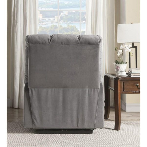 Recliner W/Power Lift & Massage  |  Lift Chairs Lift Chairs Gray Velvet 59263