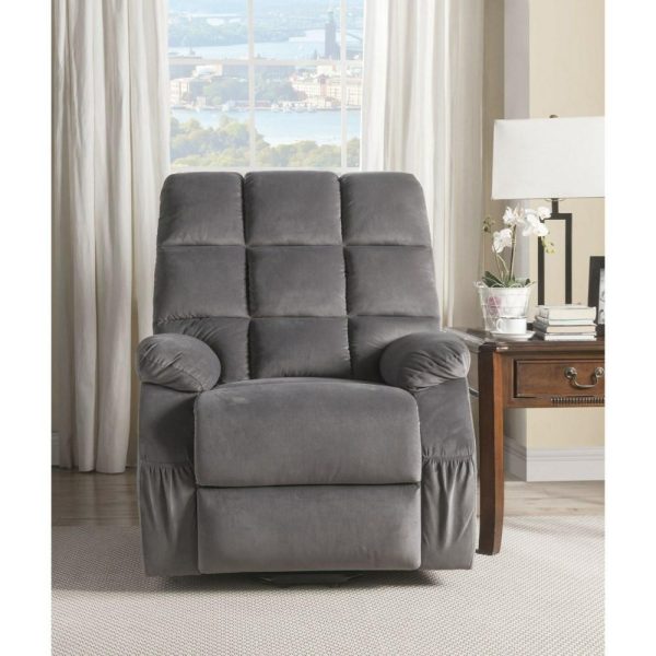 Recliner W/Power Lift & Massage  |  Lift Chairs Lift Chairs Gray Velvet 59263