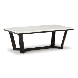 Rectangular Coffee Table With White Marble Top  |  Coffee Tables Coffee Tables Coffee Tables