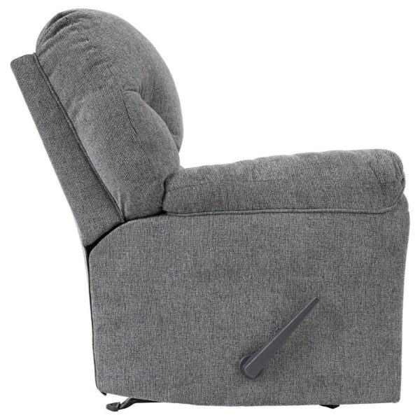 Rocker Recliner With Pillow Arms And Nailhead Trim  |  Recliners Living Room Recliners