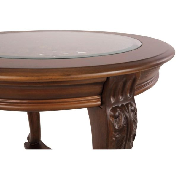 Round End Table With Glass Top  |  End & Side Tables End & Side Tables End & Side Tables