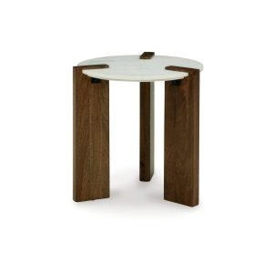 Round End Table With Marble Top  |  End & Side Tables End & Side Tables End & Side Tables