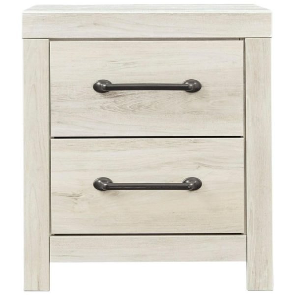 Rustic 2-Drawer Nightstand With Usb Ports  |  Nightstands Bedroom Nightstands