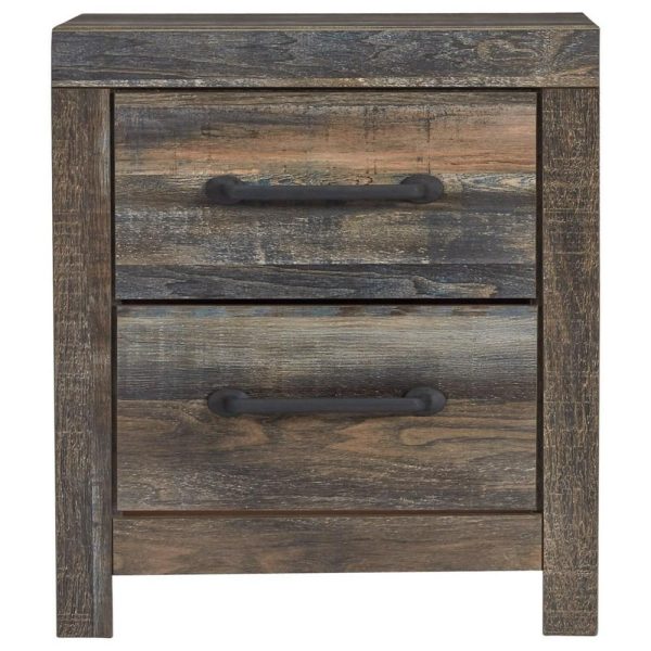 Rustic 2-Drawer Nightstand With Usb Ports  |  Nightstands Bedroom Nightstands