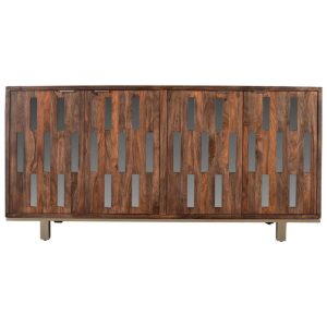 Rustic 4-Door Credenza  |  Accent Cabinets Accent Cabinets Accent Cabinets