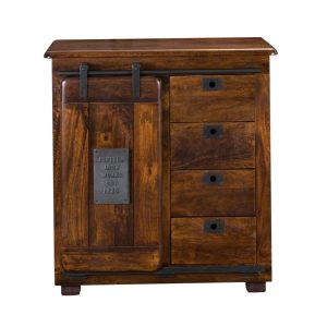 Rustic 4-Drawer 1-Door Cabinet  |  Accent Cabinets Accent Cabinets Accent Cabinets