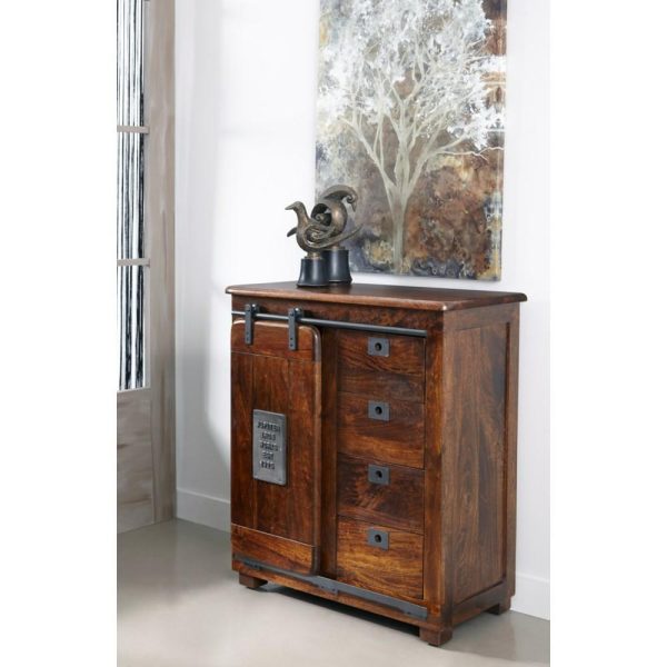 Rustic 4-Drawer 1-Door Cabinet  |  Accent Cabinets Accent Cabinets Accent Cabinets