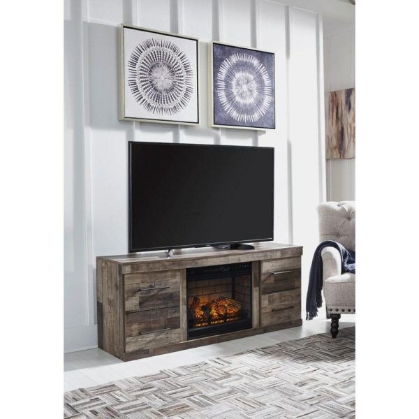 Rustic 60″ Tv Stand With Electric Fireplace  |  Tv Stands Living Room Tv Stands