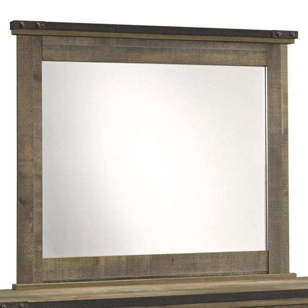 Rustic Bedroom Mirror With Top Banding  |  Bedroom Mirrors Bedroom Bedroom Mirrors