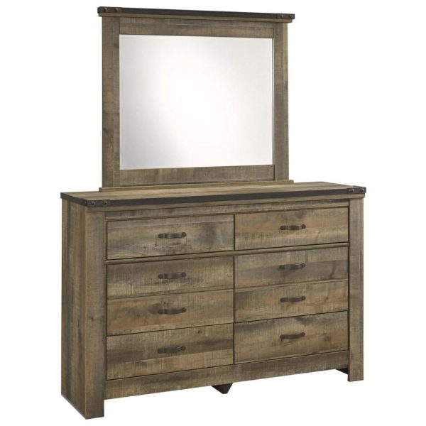 Rustic Bedroom Mirror With Top Banding  |  Bedroom Mirrors Bedroom Bedroom Mirrors