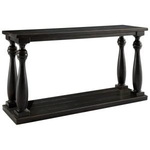 Rustic Black Finish Sofa Table  |  Sofa Tables Living Room Sofa Tables